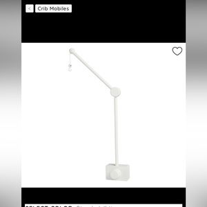 Grey Pottery Barn Crib Mobile Holder